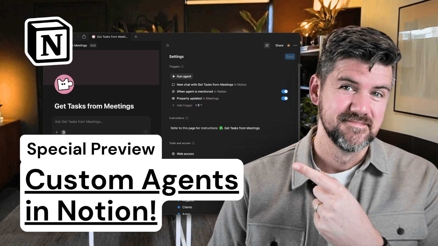 Custom Agent automates task creation from meeting notes, enhancing efficiency for teams using Notion.